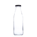 Vanjoin 1 Liter Clear Fresh Juice Beverage Organic Milk Glass Bottles With Twist-Off Lid For Home Container